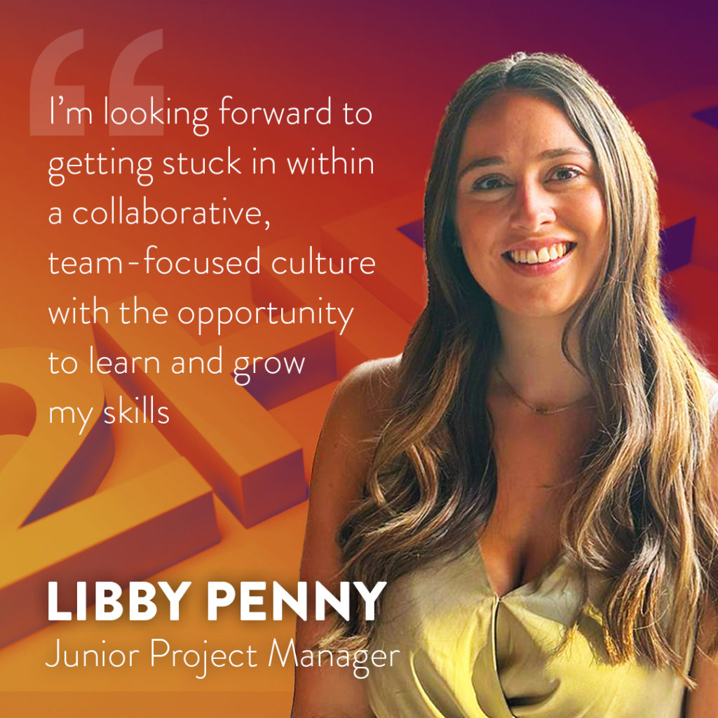 2Heads latest recruit Libby Penny junior project manager